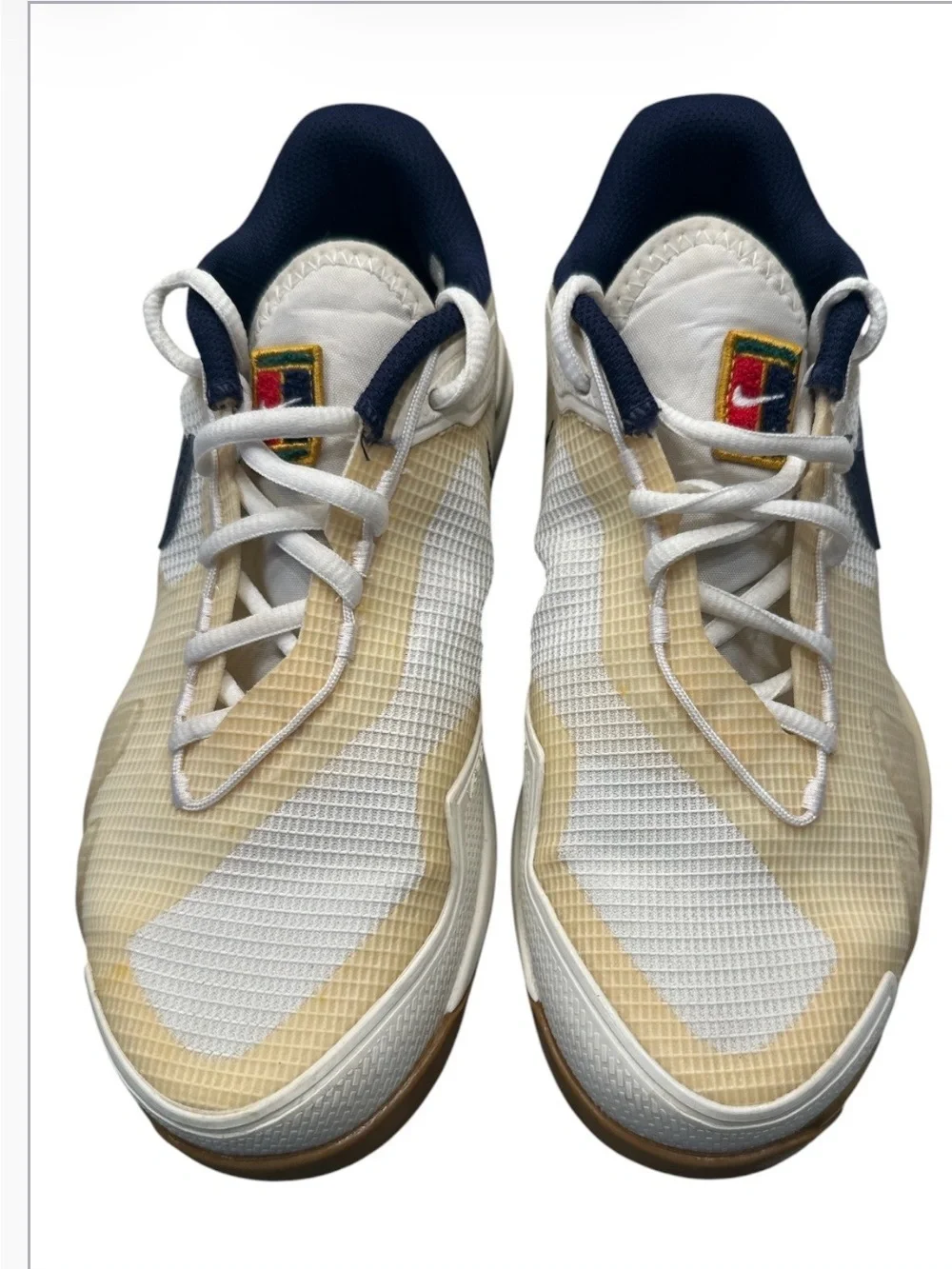 Nike Court Air Zoom Vapor Pro Tennis Shoes White Blue Gum Size 6